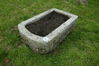 D SHAPED GRANITE TROUGH/PLANTER - 2