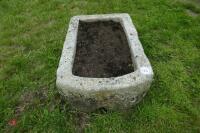 D SHAPED GRANITE TROUGH/PLANTER - 4