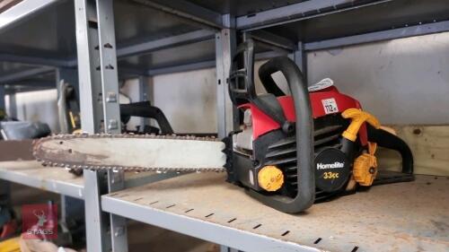 HOMELITE 33CC CHAINSAW