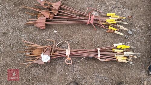 15 PIG TAIL ELECTRIC FENCE STAKES