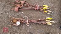 15 PIG TAIL ELECTRIC FENCE STAKES