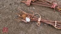 15 PIG TAIL ELECTRIC FENCE STAKES - 2