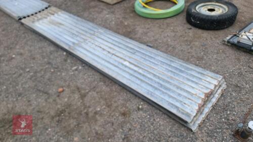 17 SHEETS OF 11' ROOFING TIN