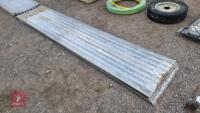 17 SHEETS OF 11' ROOFING TIN