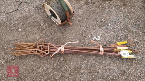 15 PIG TAIL ELECTRIC FENCE STAKES