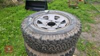 5 X ALL TERRAIN WHEELS & TYRES - 5