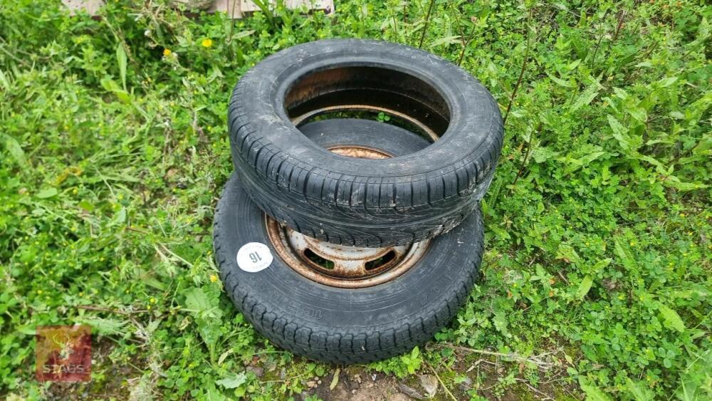 2 TYRES AND 1 WHEEL