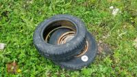2 TYRES AND 1 WHEEL - 2