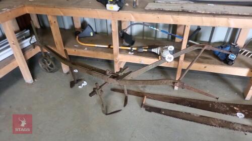 VINTAGE TWOSE HORSE DRAWN PLOUGH