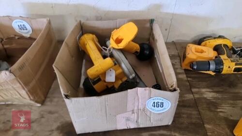 DEWALT CIRCULAR SAW, TORCH & BATTERY