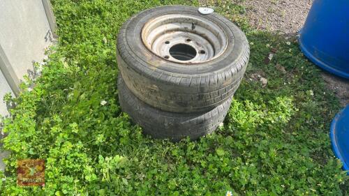 2 IFOR WILLIAMS SPARE WHEELS AND TYRES