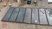 8 SOLAR PANNELS, WIRE AND BATTERY - 2