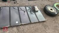 8 SOLAR PANNELS, WIRE AND BATTERY - 3