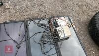 8 SOLAR PANNELS, WIRE AND BATTERY - 4
