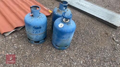 3 CALOR GAS BOTTLES