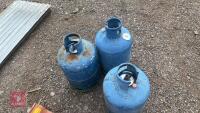 3 CALOR GAS BOTTLES - 3