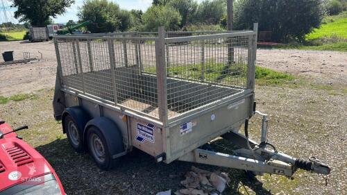 IFOR WILLIAMS TWIN AXLE CAGED TRAILER