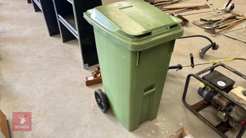GREEN WHEELIE BIN