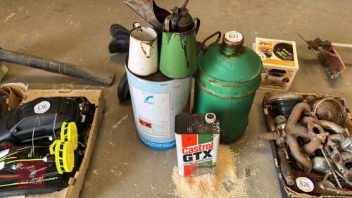7 OIL CANS MOSTLY VINTAGE