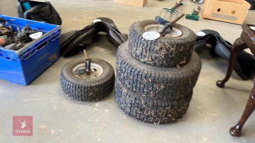 4 RIDE ON LAWNMOWER TYRES
