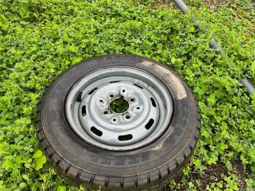 4 STUD 155/70 R12 WHEEL & TYRE