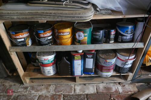 BOTTOM SHELF OF PAINTS + OILS