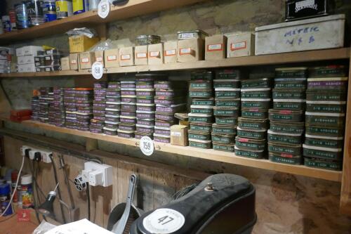 BOTTOM SHELF OF CONSUMABLES