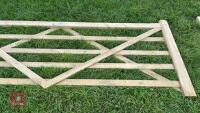 10' WOODEN FIELD GATE - 4