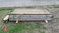 3'' X 3'' WOODEN POSTS (58) - 3