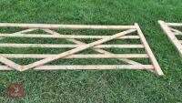 12' WOODEN FIELD GATE - 5