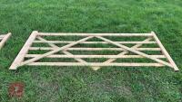 9' WOODEN FIELD GATE - 2