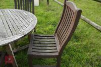 GARDEN TABLE + 4 CHAIRS - 6