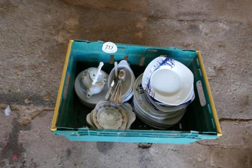 PLATES, KETTLE & CUTLERY
