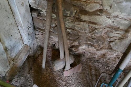 SCYTHE, MALLET & AXE