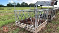 7' SQUARE GALVANISED CATTLE FEEDER - 2