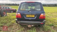2002 TOYOTA LANDCRUISER GX 4X4 - 5