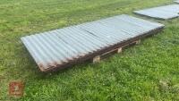 2 X 9'6'' CORRUGATED SHEETED DOOR - 2