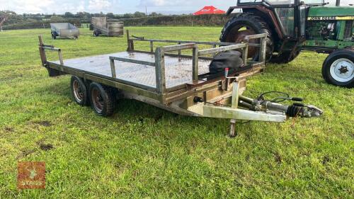 12' X 6'6'' TWIN AXLE FLATBED TRAILER
