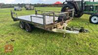 12' X 6'6'' TWIN AXLE FLATBED TRAILER