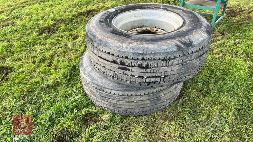 2 x 385/65 R22.5 WHEELS & TYRES