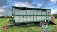 APPROX 24' SINGLE AXLE LIVESTOCK TRAILER - 2