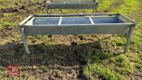 8' GALVANISED CATTLE FEED TROUGH