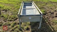 8' GALVANISED CATTLE FEED TROUGH - 2