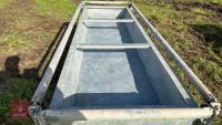 8' GALVANISED CATTLE FEED TROUGH - 6