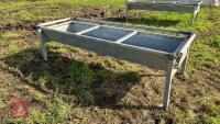 8' GALVANISED CATTLE FEED TROUGH