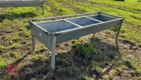 8' GALVANISED CATTLE FEED TROUGH - 2