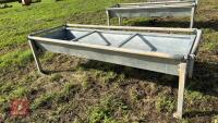 8' GALVANISED CATTLE FEED TROUGH - 4