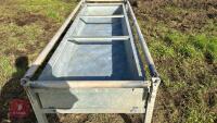 8' GALVANISED CATTLE FEED TROUGH - 6