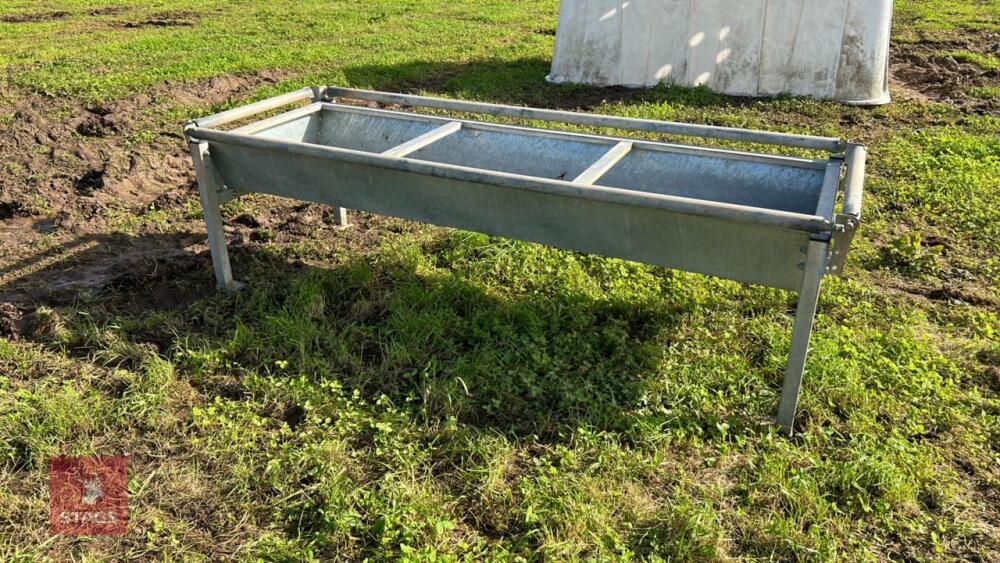 8' GALVANISED CATTLE FEED TROUGH