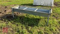 8' GALVANISED CATTLE FEED TROUGH